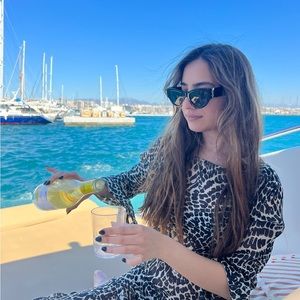 saint laurent black cat eye sunglasses